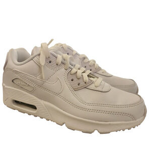 Nike 833412-100 Kid's Air Max 90 Leather Running Shoes, 5.5 M US Big Kid